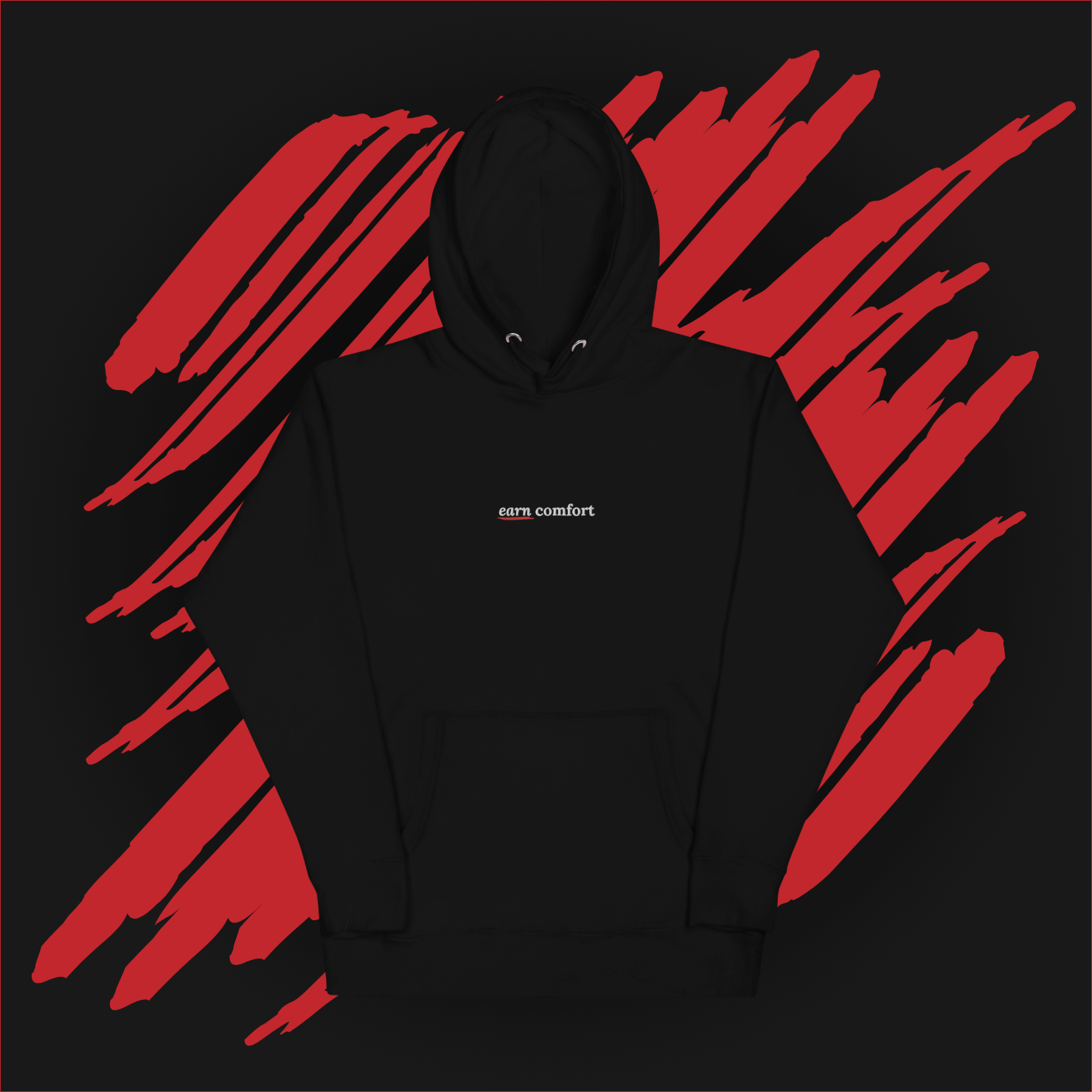 Earn Comfort Embroidered Hoodie