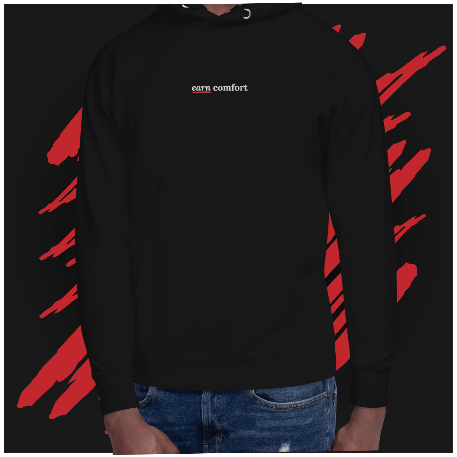 Earn Comfort Embroidered Hoodie